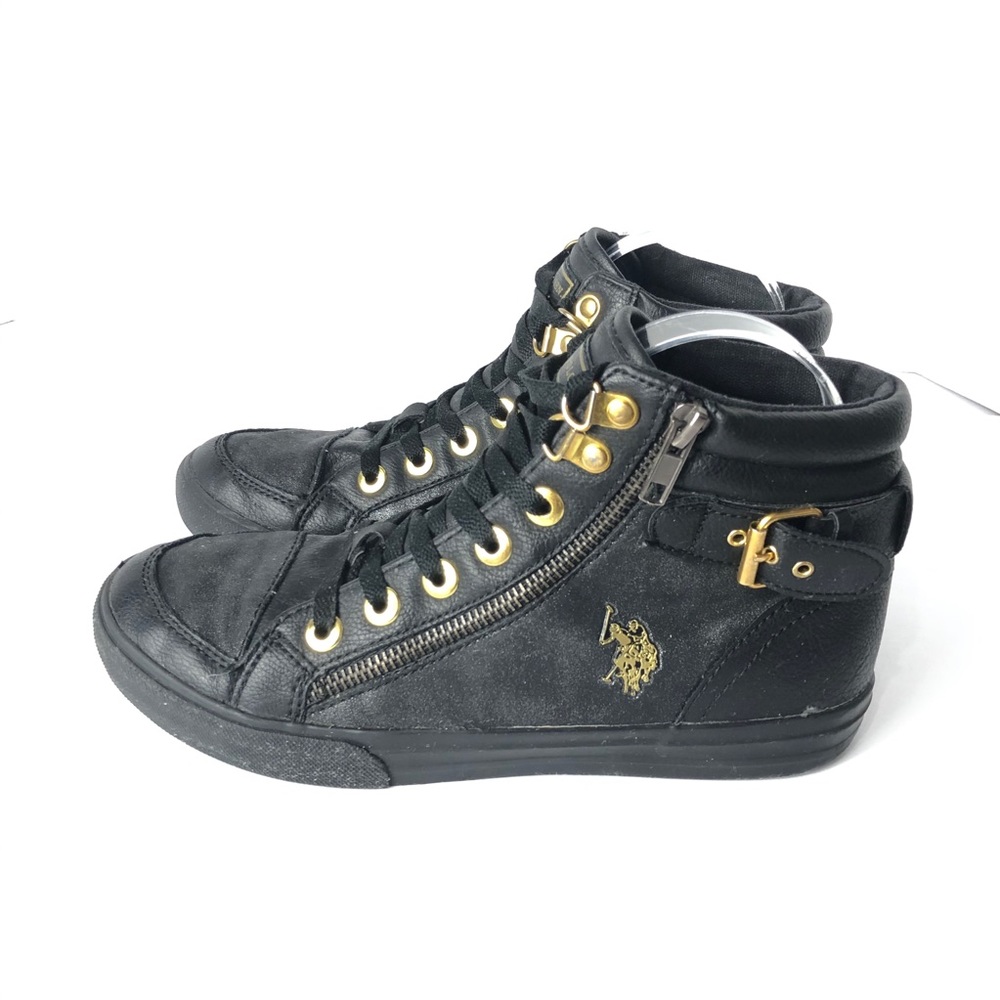 US Polo Association Leather Comfort Black Boot. Size 7. Classy Rare